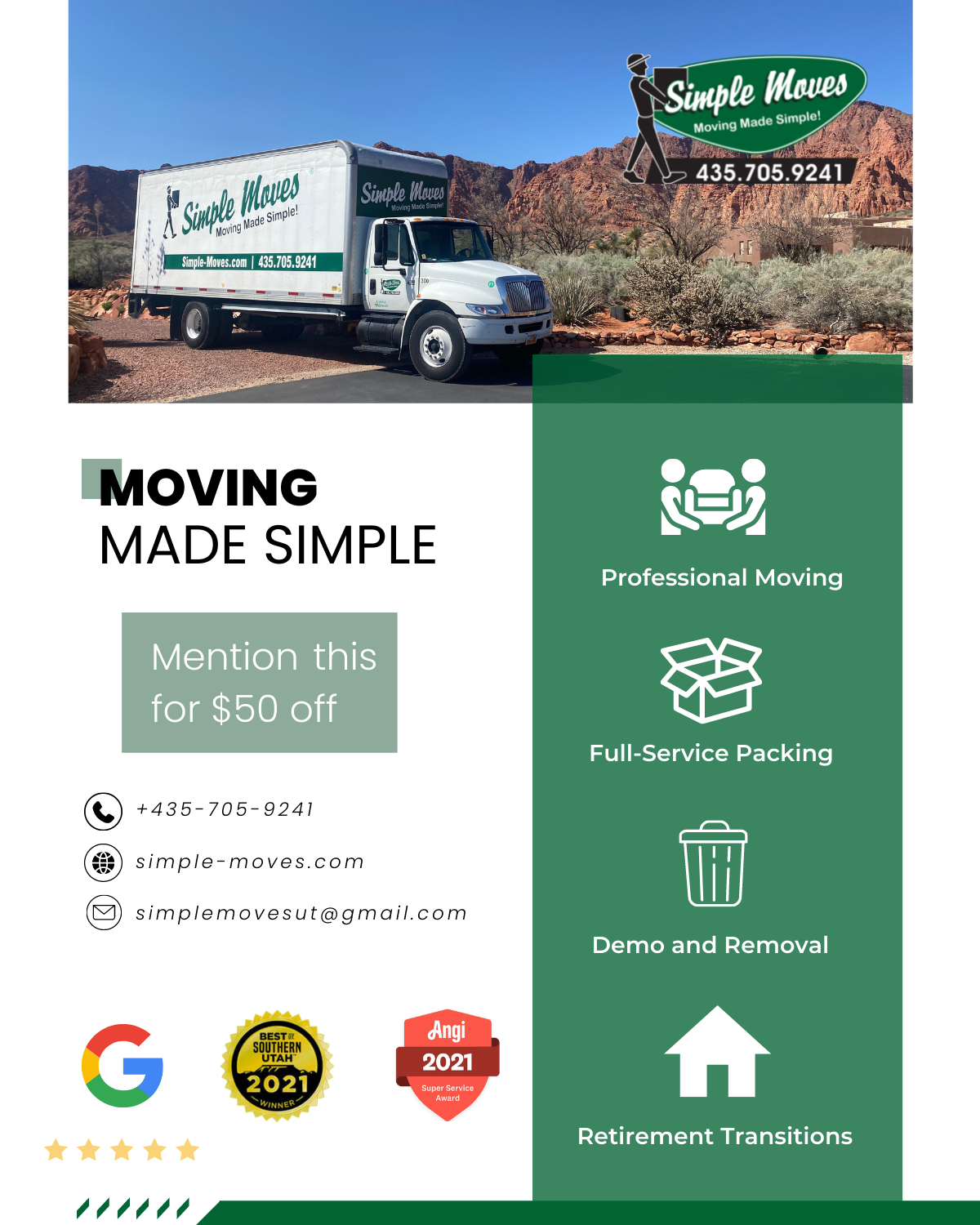 moving st george deals